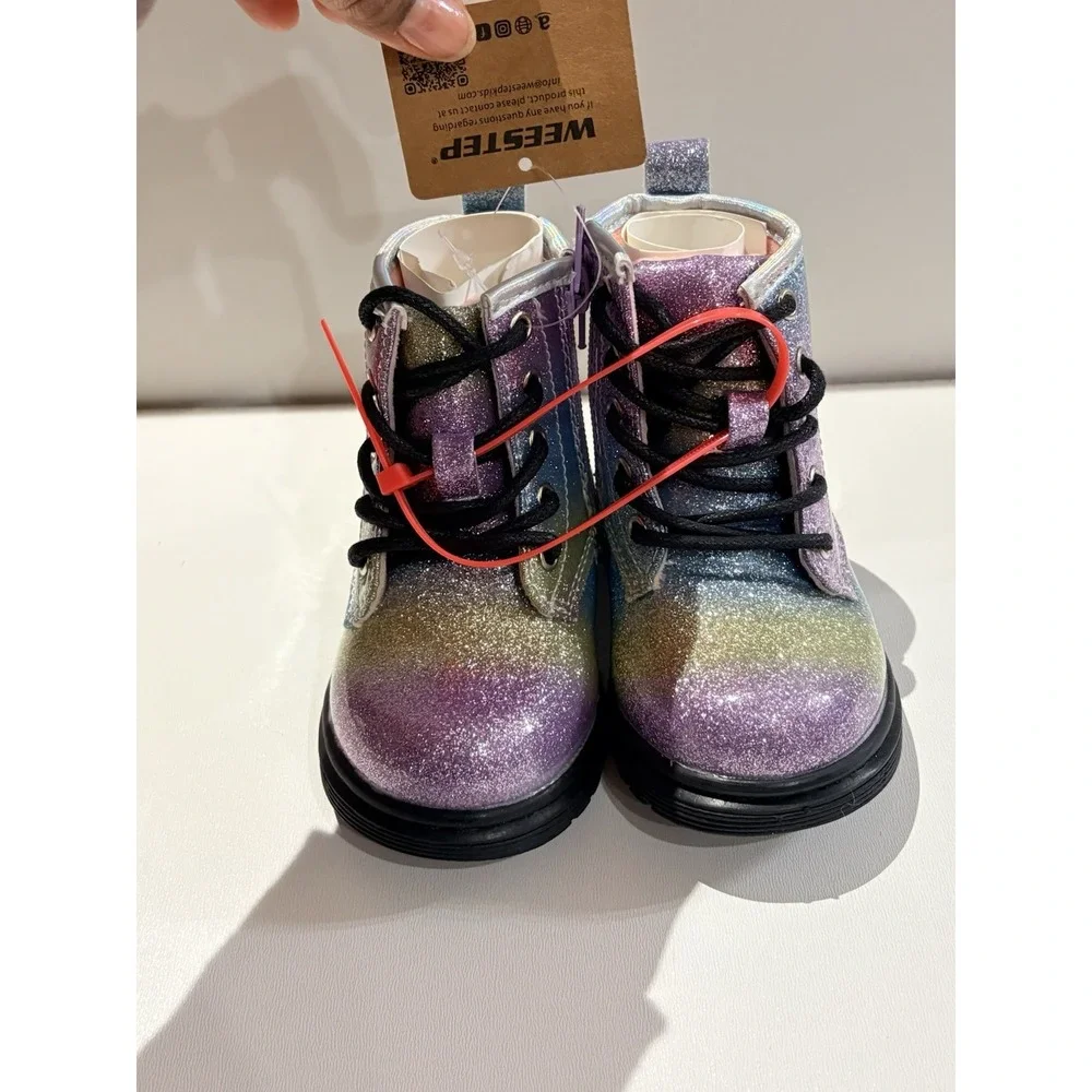 Weestep Size 5 Toddler Multicolor‎ Glittery Boots